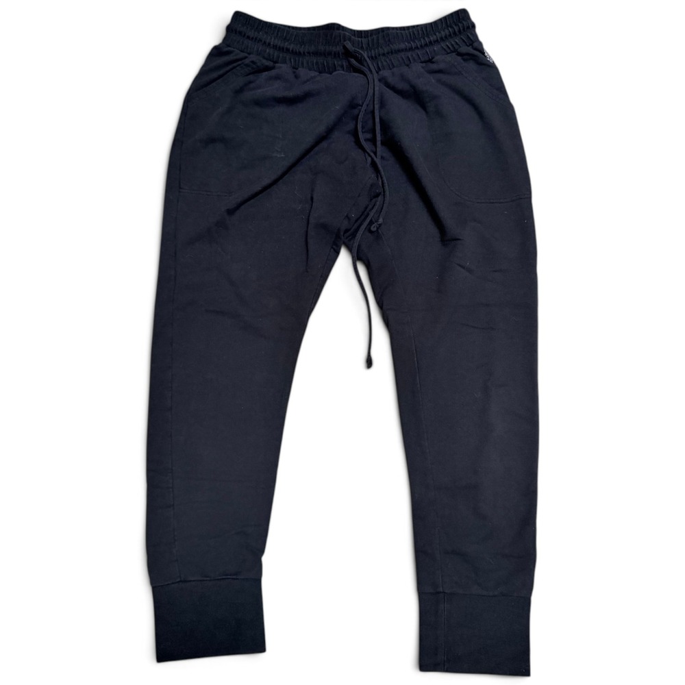 Free People Movement Joggers Black Small Cotton Blend Drawstring Activewear